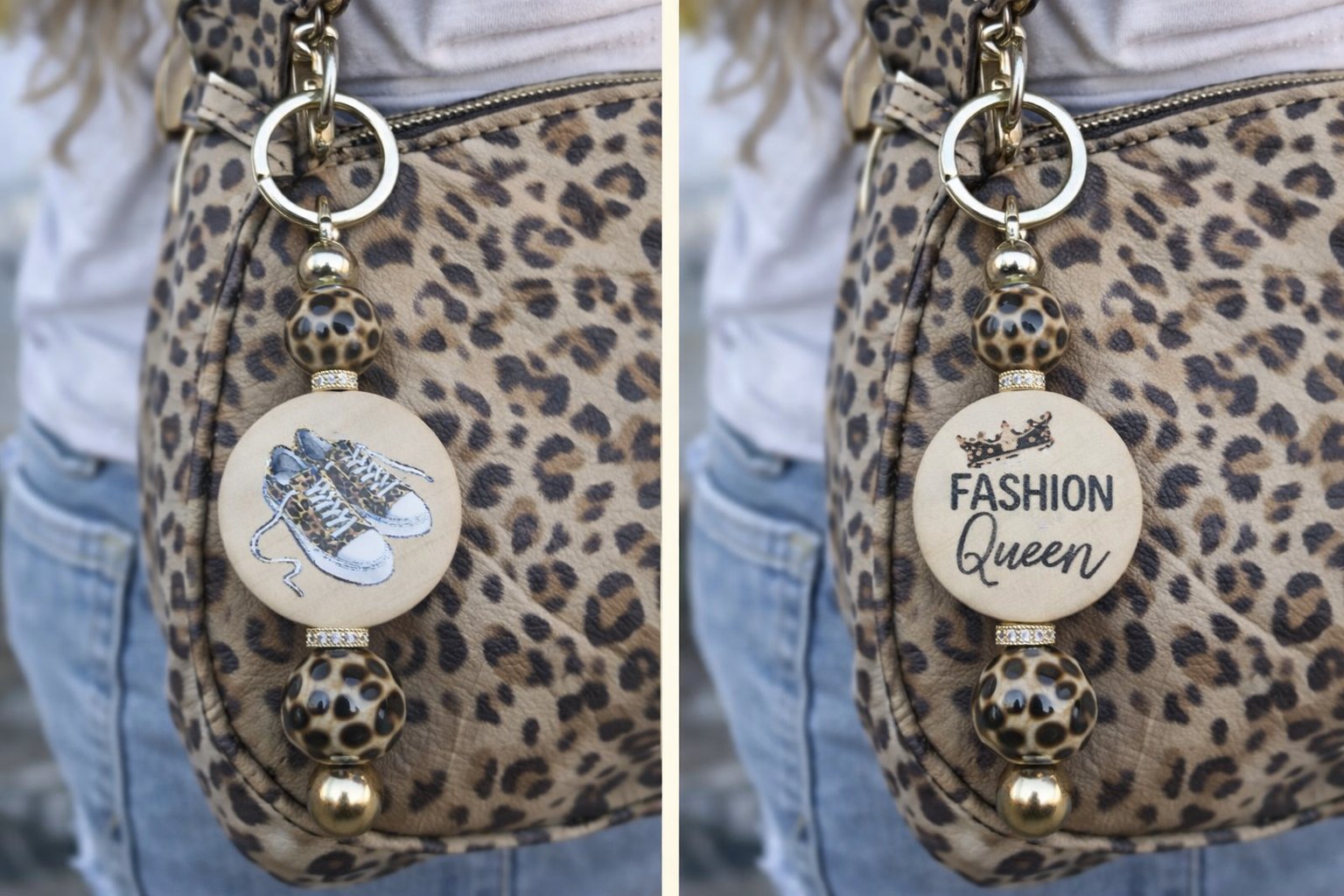 Shopping Taschenanhänger mit Motiv und passenden Texten