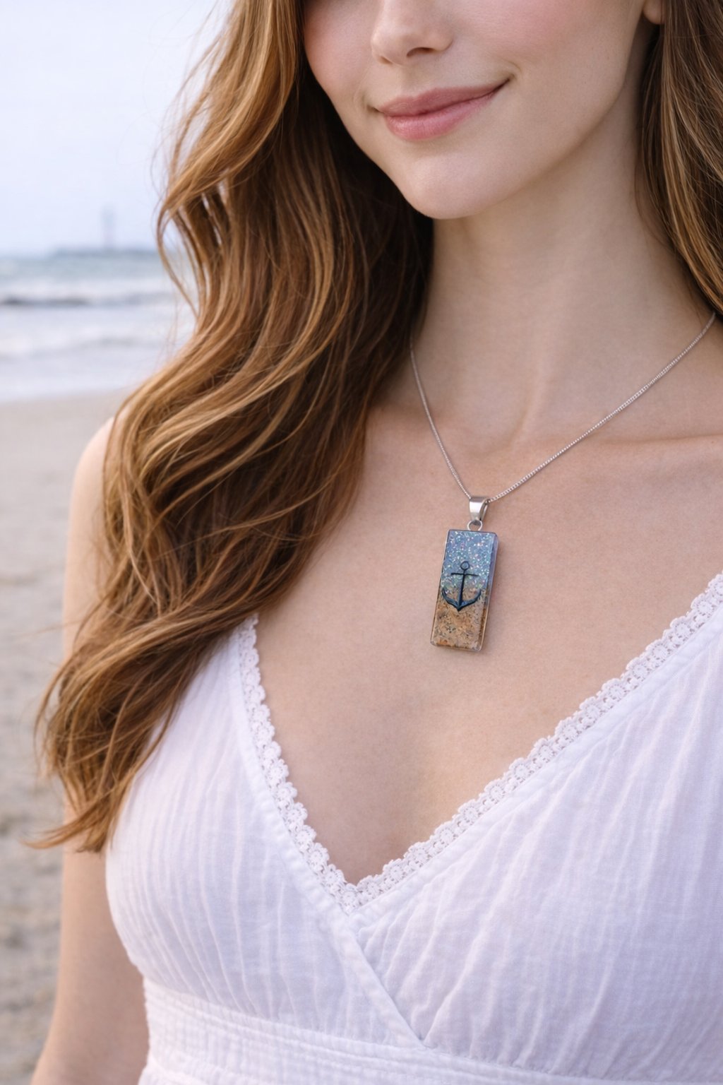 Schmuck mit Resin und Nordsee Sand