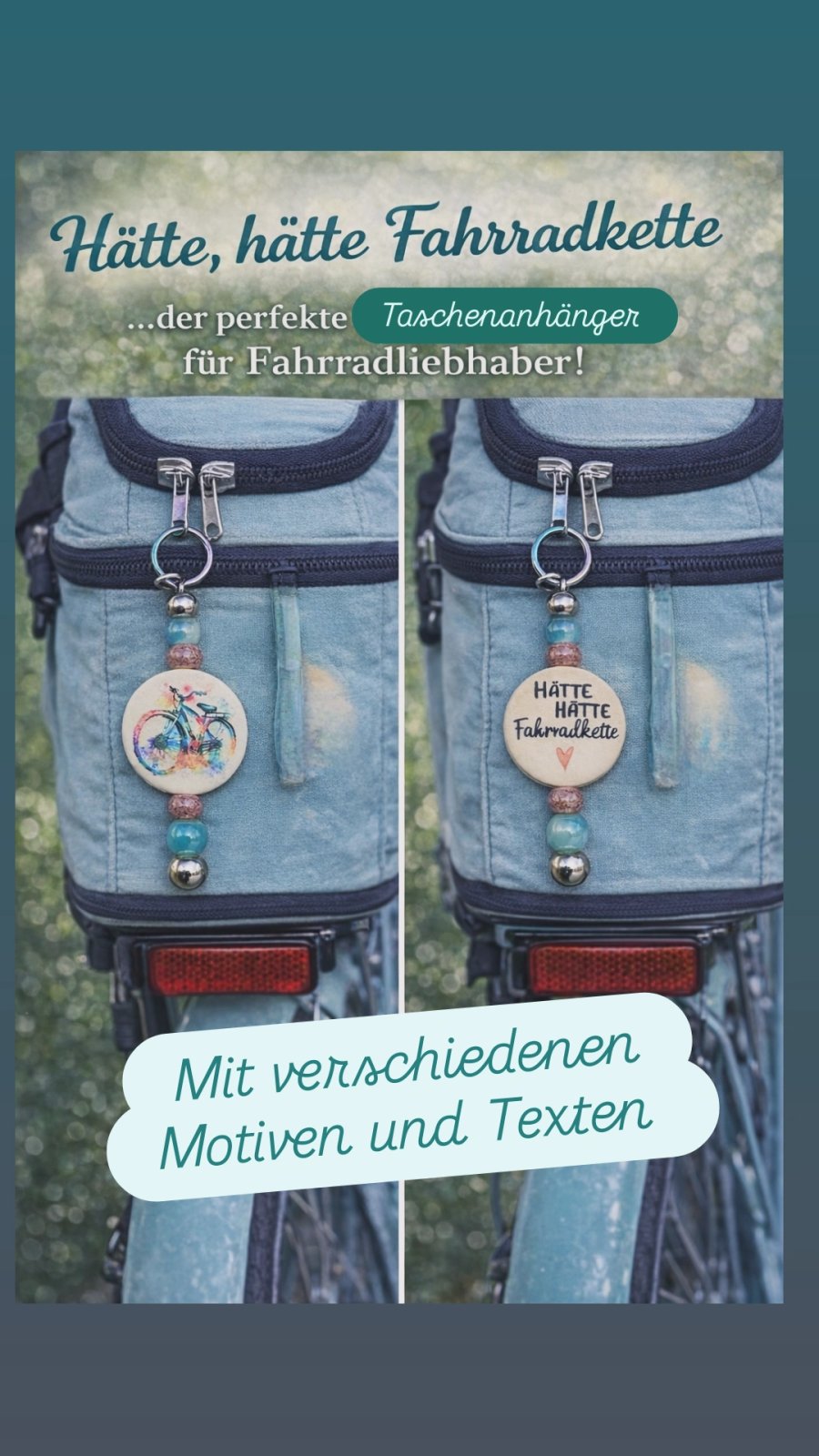Taschenanhänger Fahrrad
