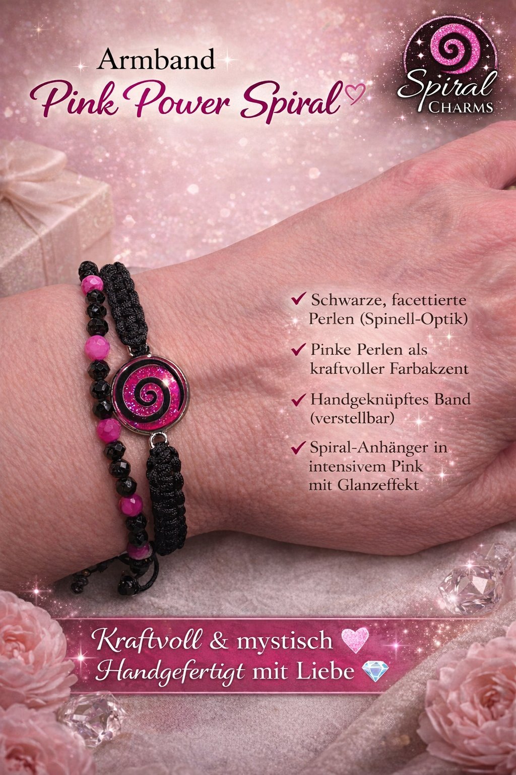 Edelstein und Resin Armbänder