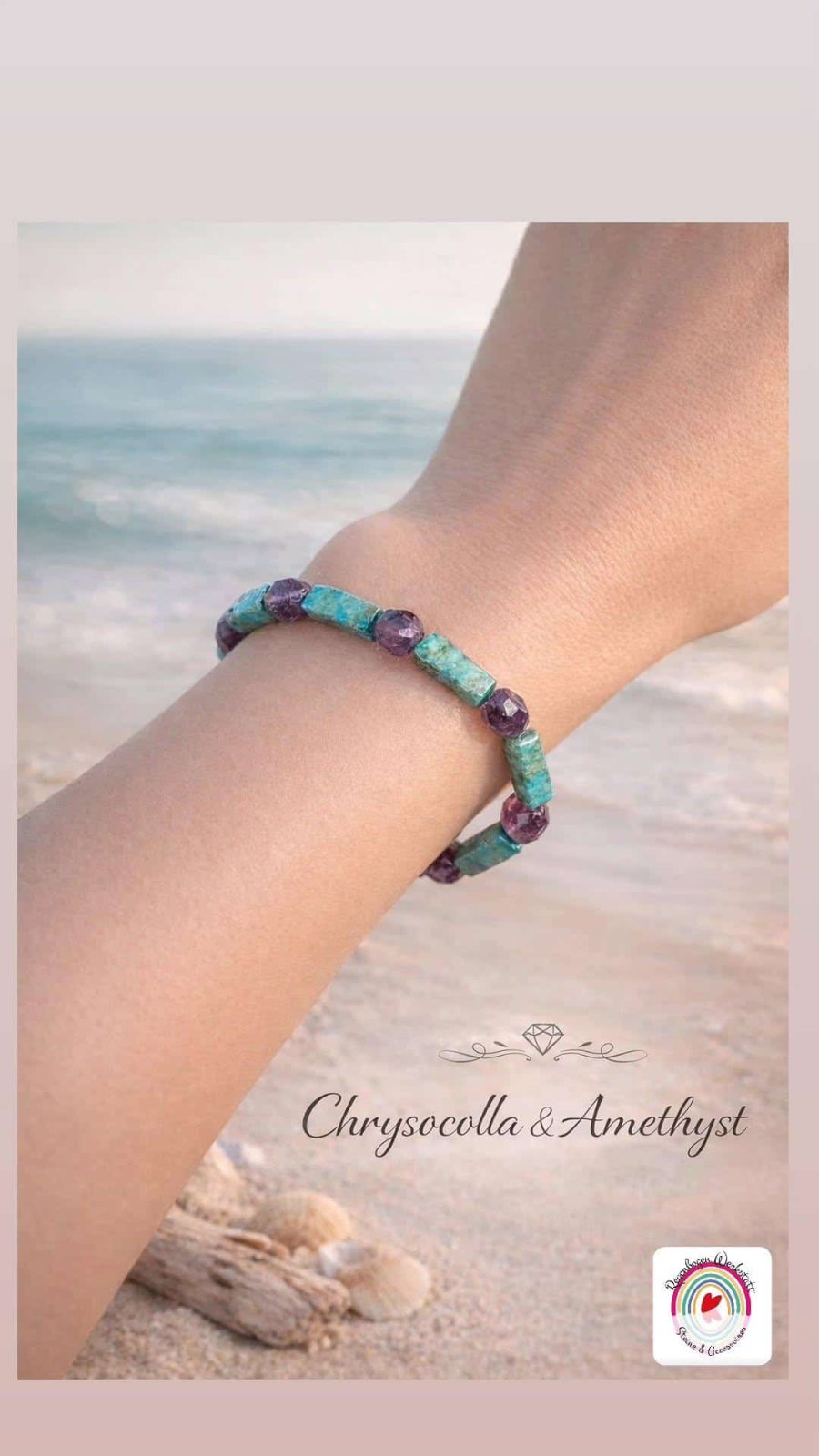 Edelstein und Resin Armbänder