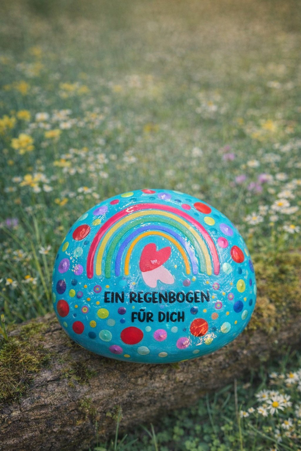 Regenbogen Steine und Armbänder