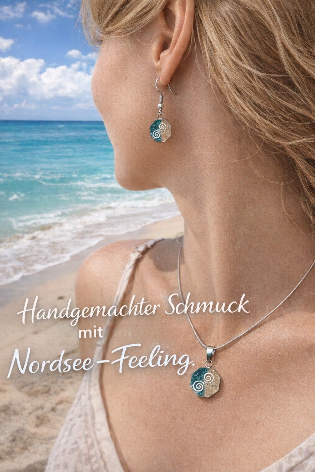 Schmuck mit Resin und Nordsee Sand