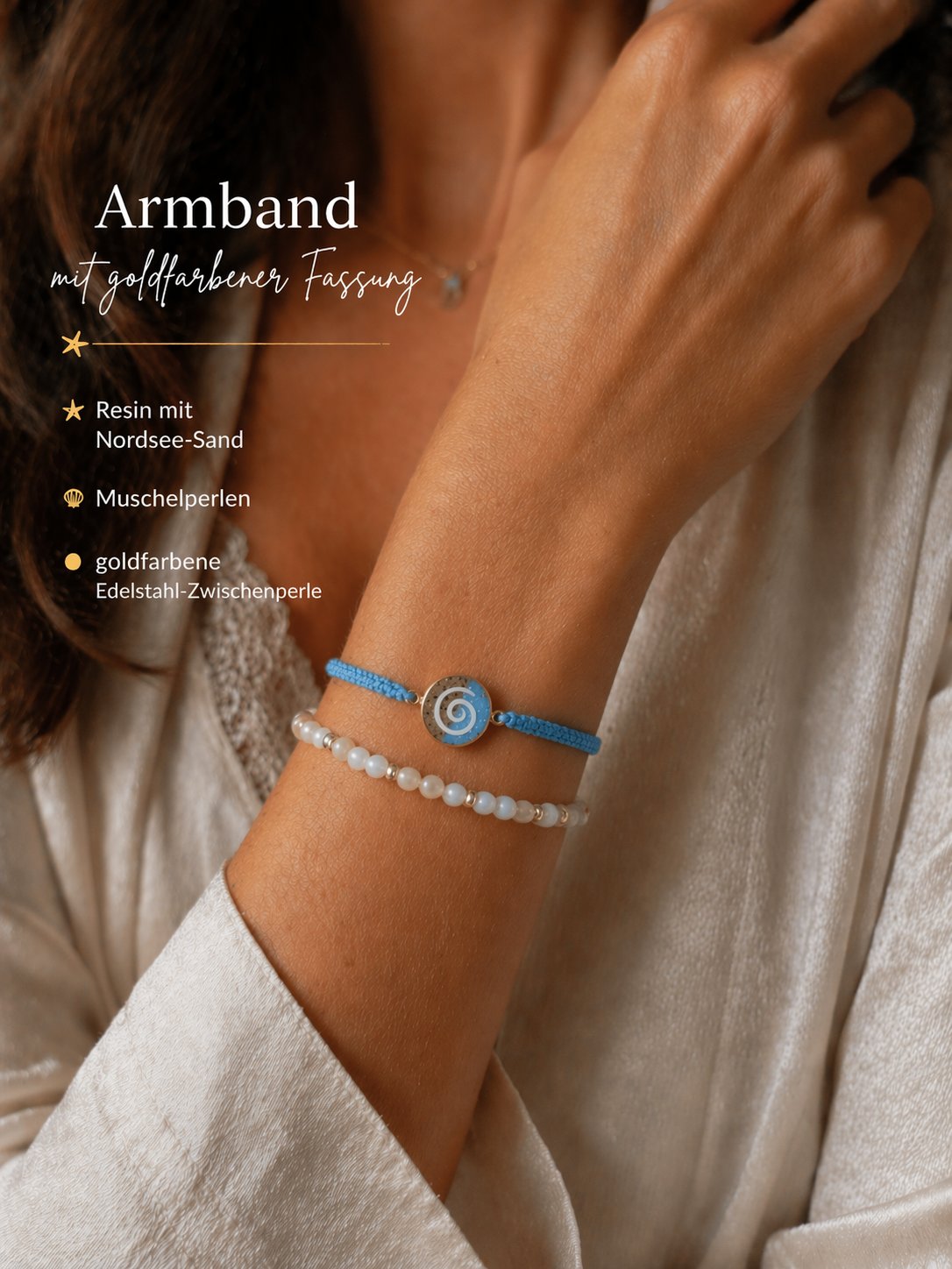 Edelstein und Resin Armbänder