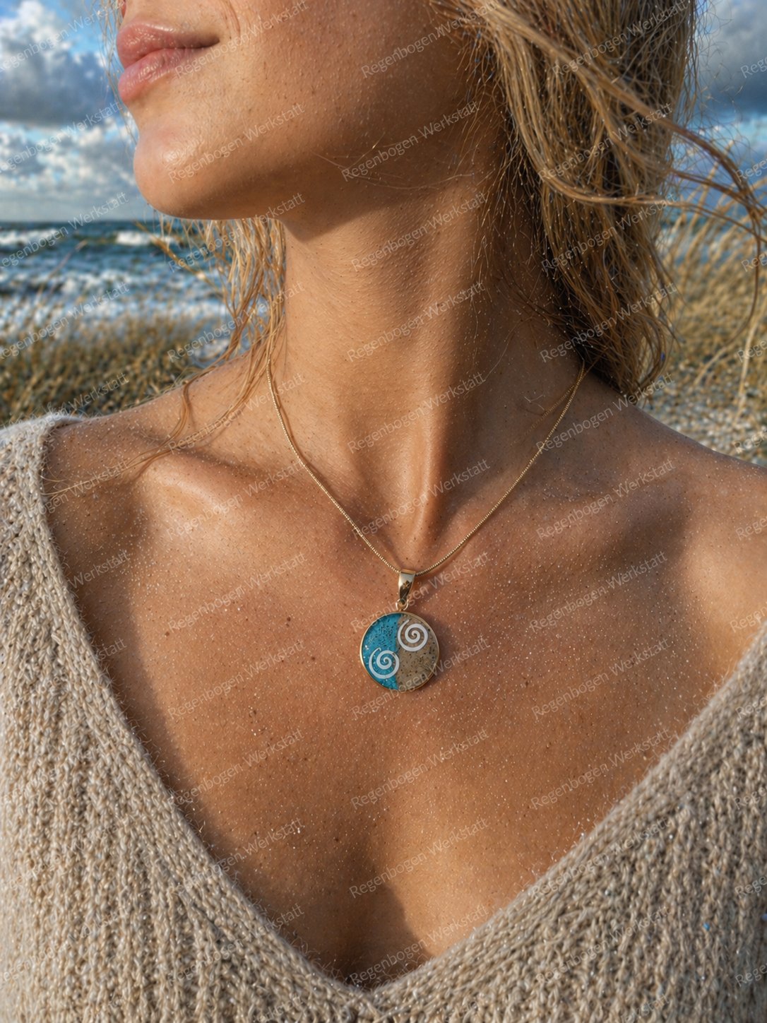 Schmuck mit Resin und Nordsee Sand
