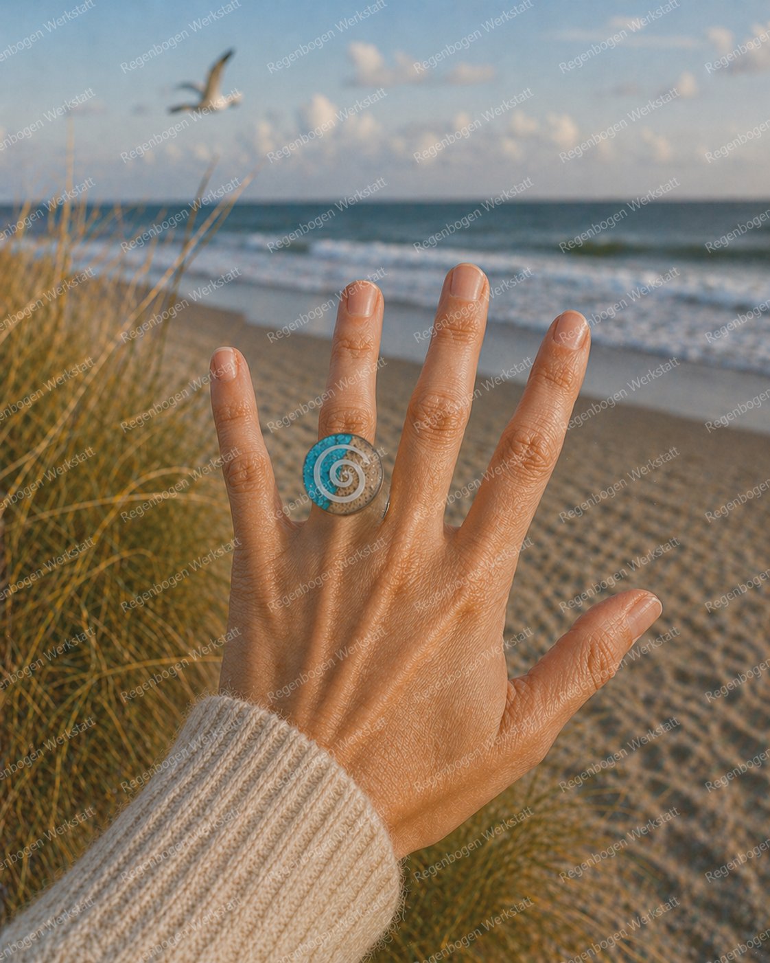 Schmuck mit Resin und Nordsee Sand
