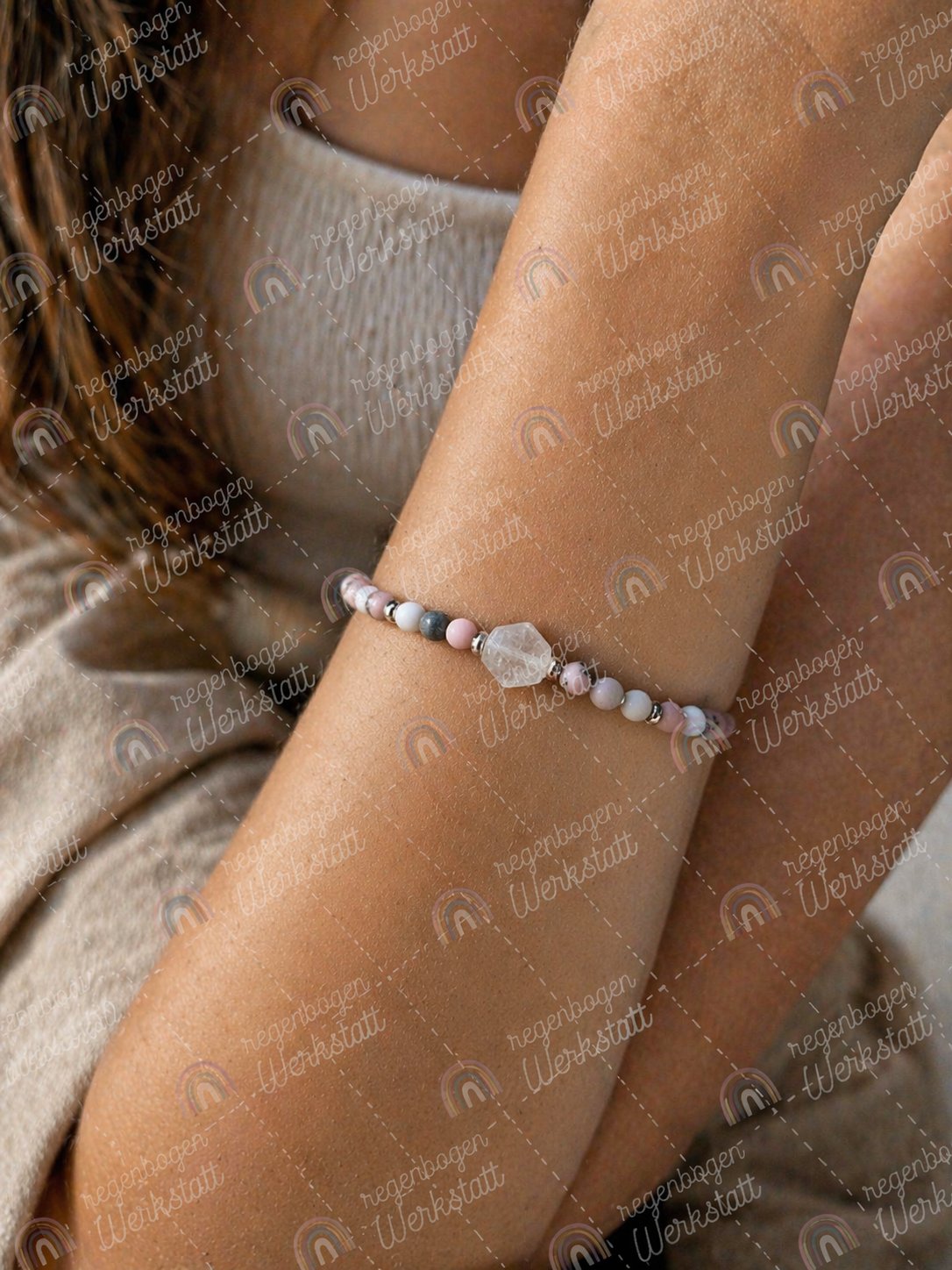 Edelstein und Resin Armbänder
