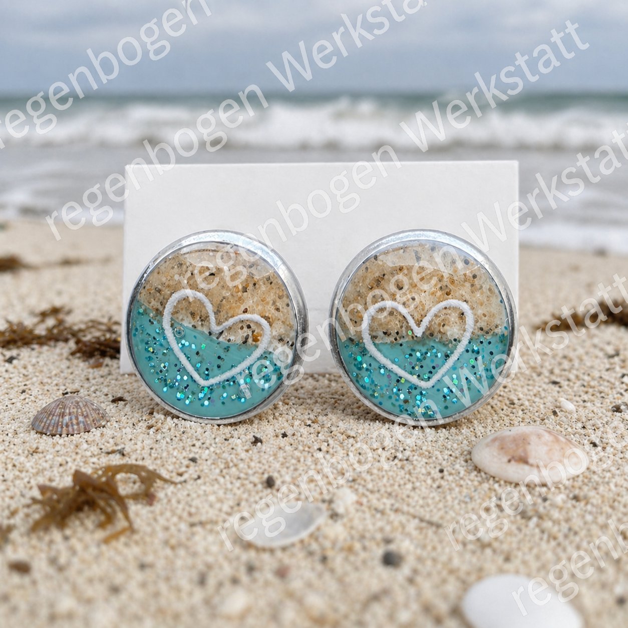 Schmuck mit Resin und Nordsee Sand