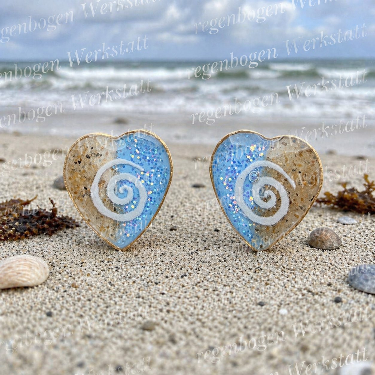 Schmuck mit Resin und Nordsee Sand