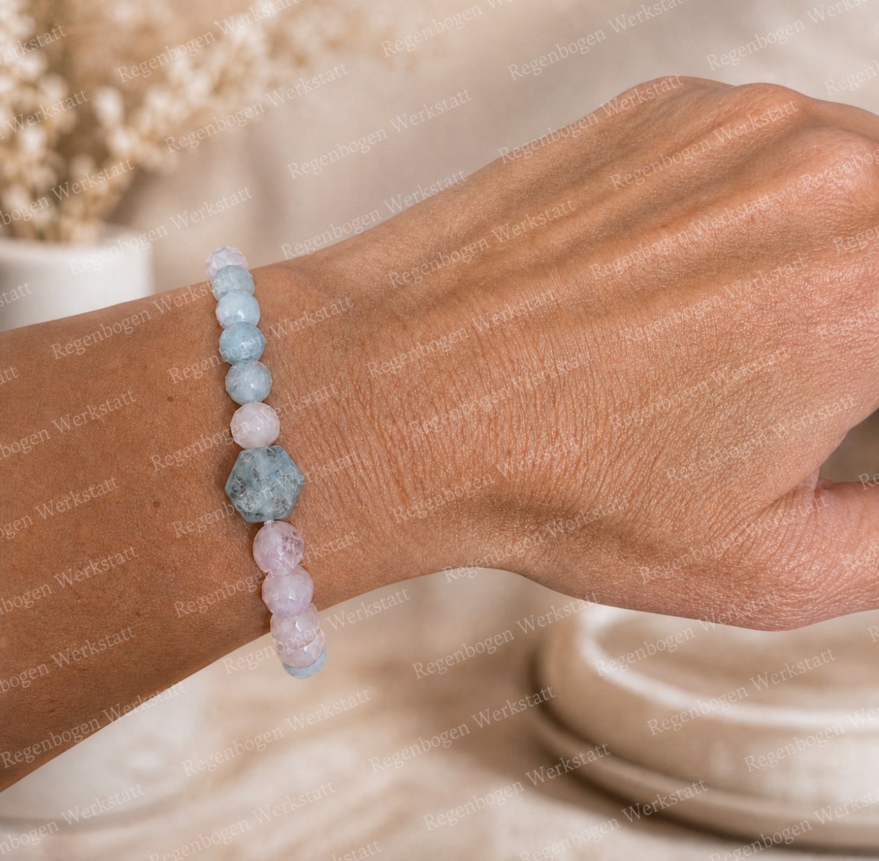 Edelstein und Resin Armbänder