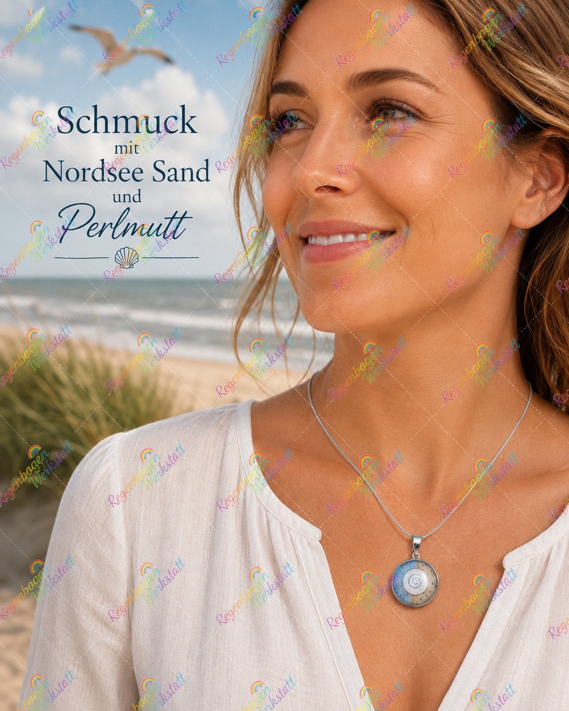 Schmuck mit Resin und Nordsee Sand
