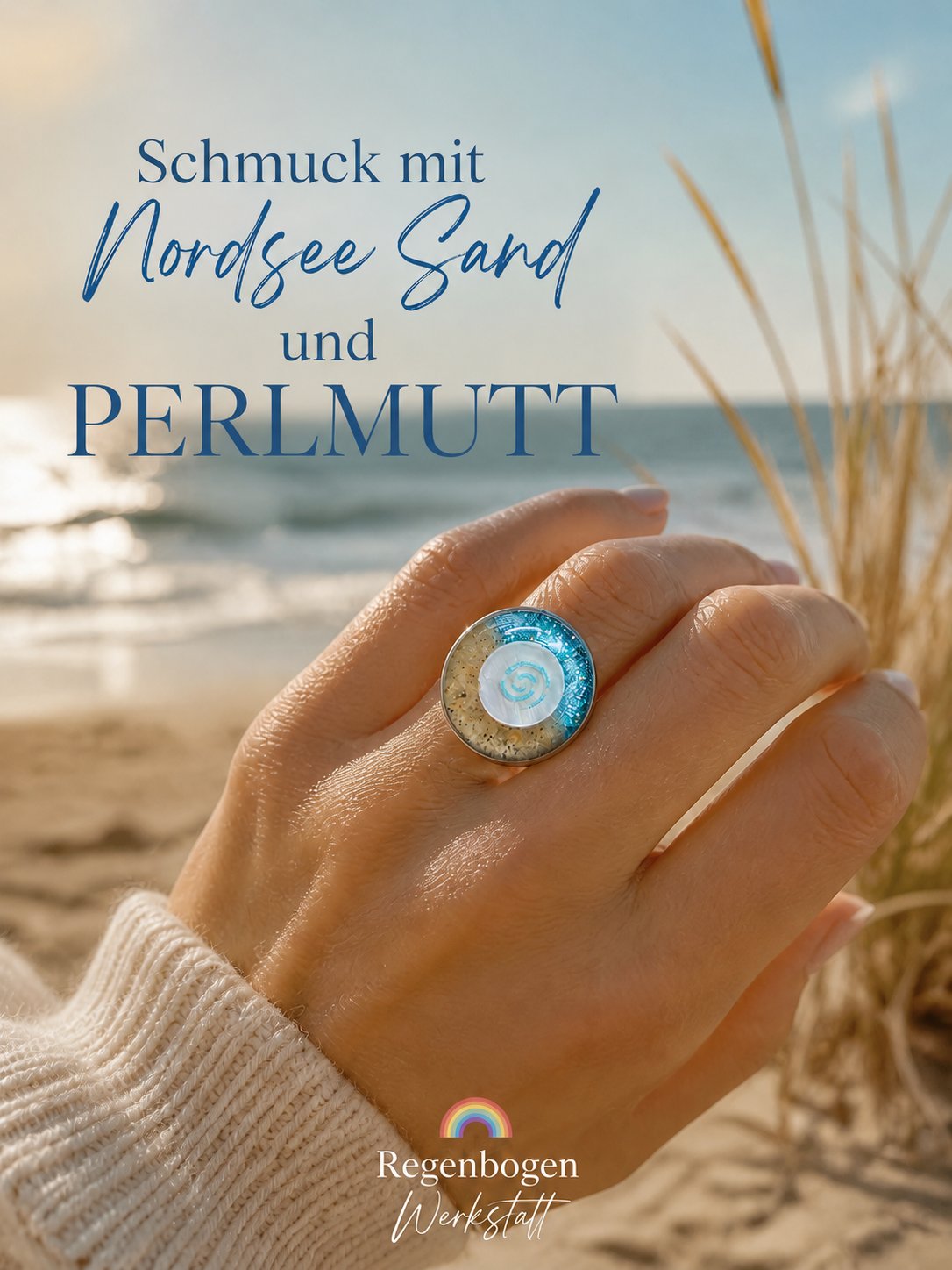 Schmuck mit Resin und Nordsee Sand