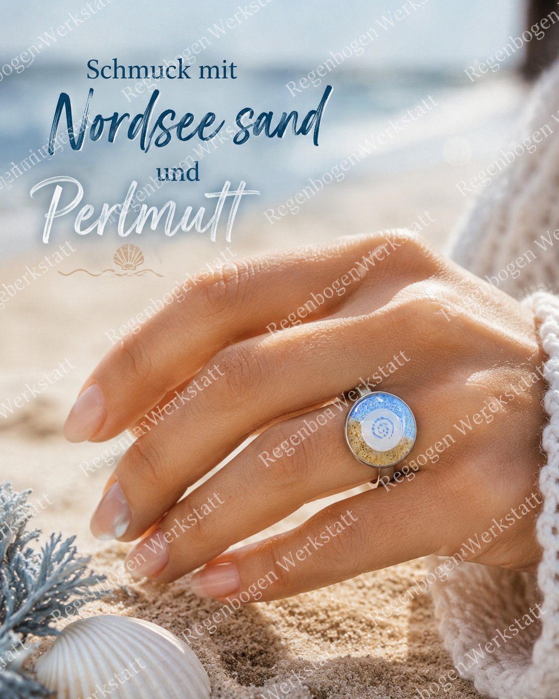 Schmuck mit Resin und Nordsee Sand