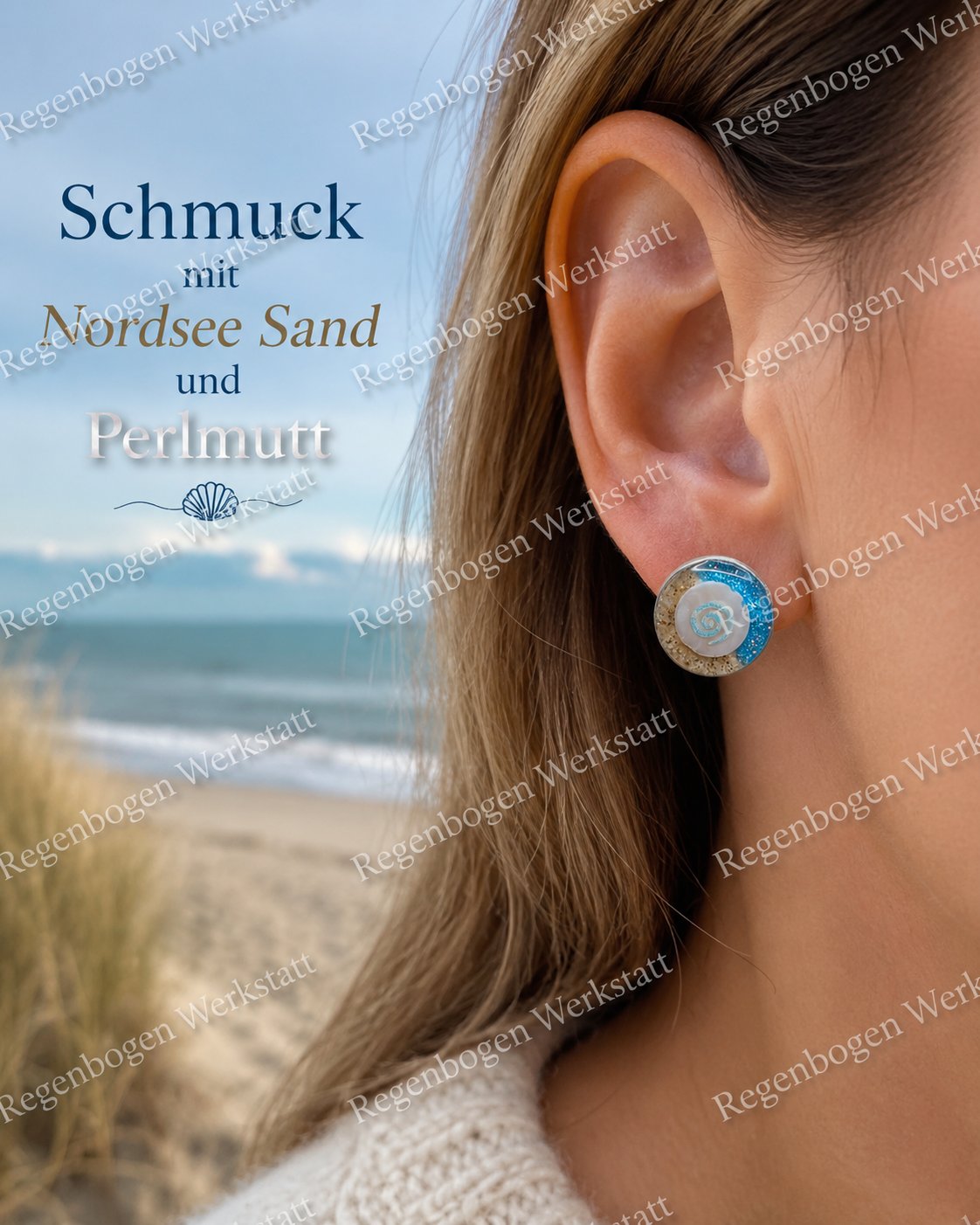 Schmuck mit Resin und Nordsee Sand