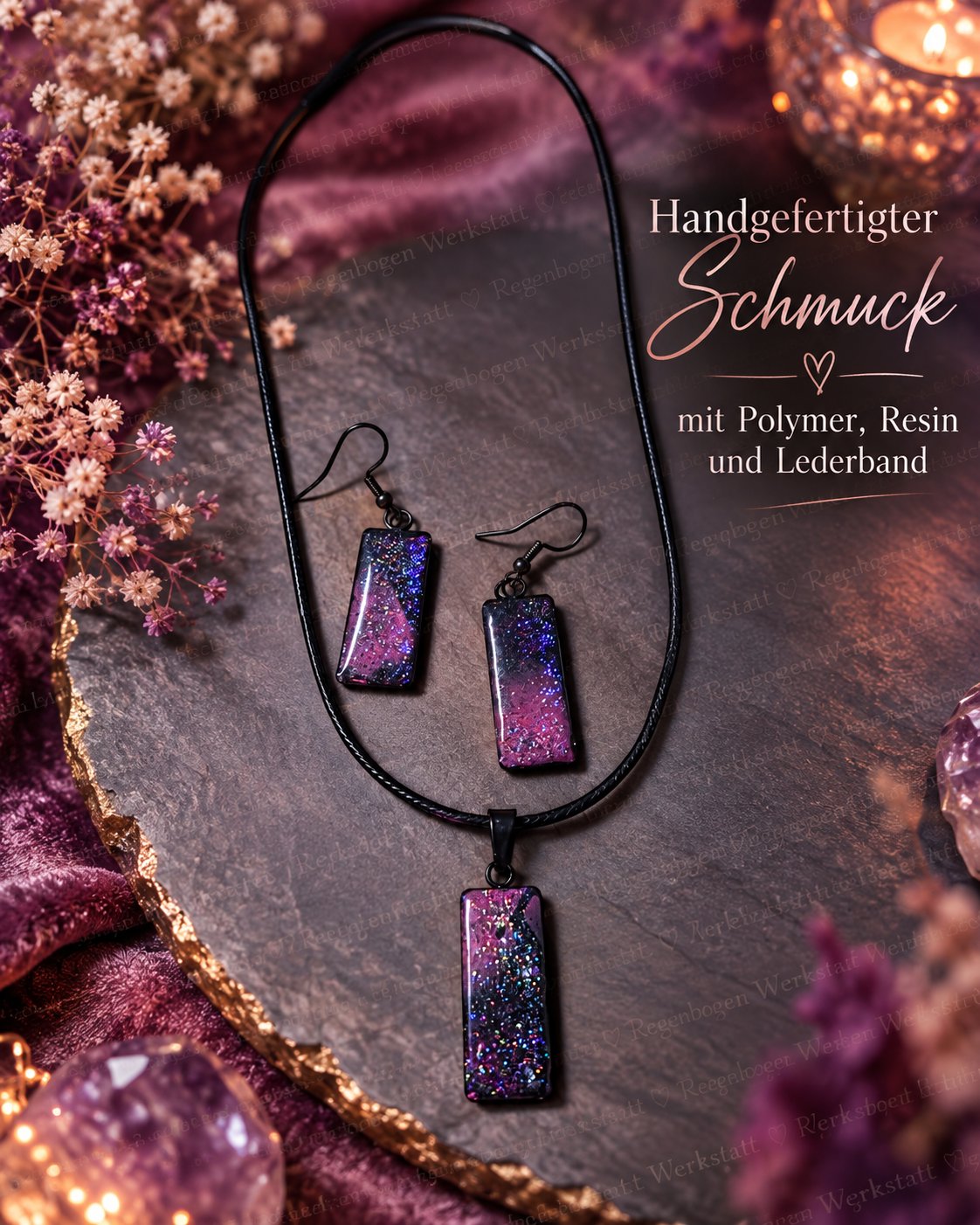 Schmuck mit Polymer und Resin
