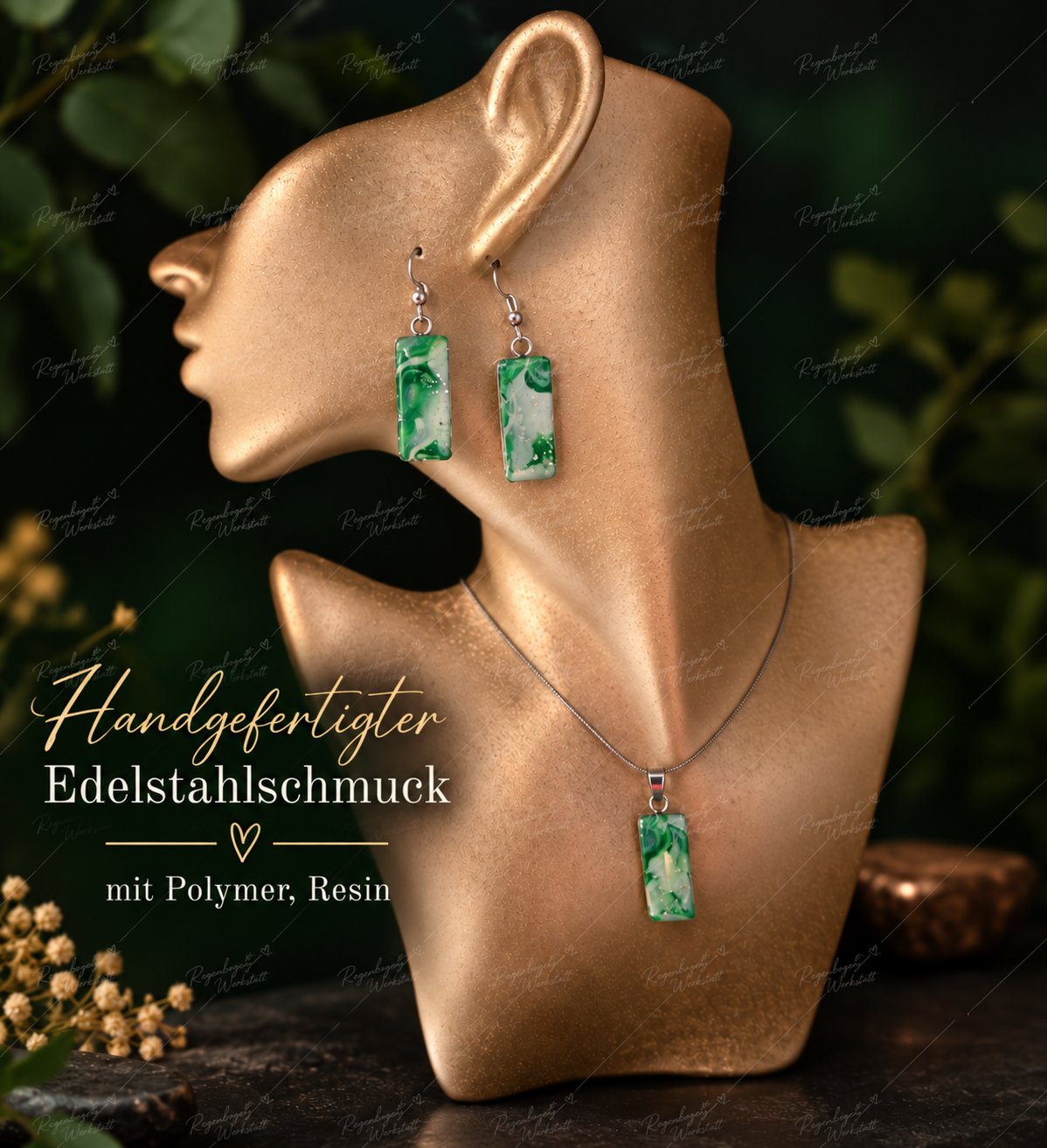 Schmuck mit Polymer und Resin